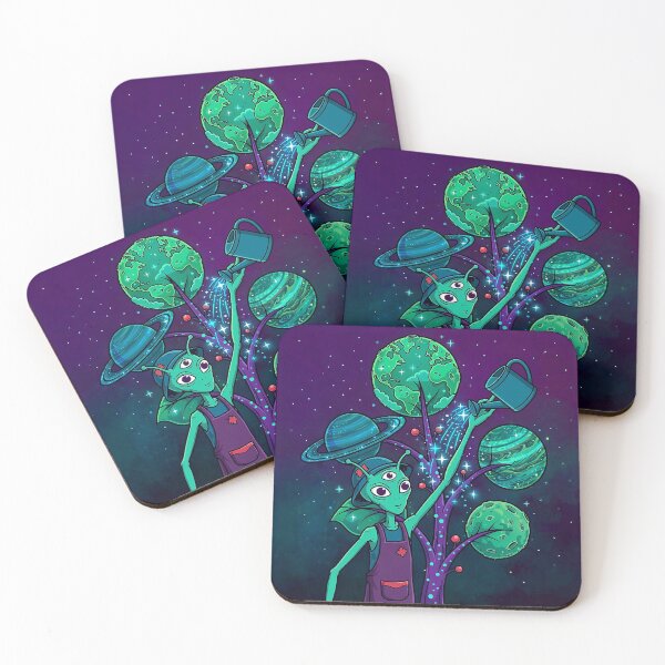 Item preview, Alien Gardener Planet Tree Art designed and sold by Gangster-Design.