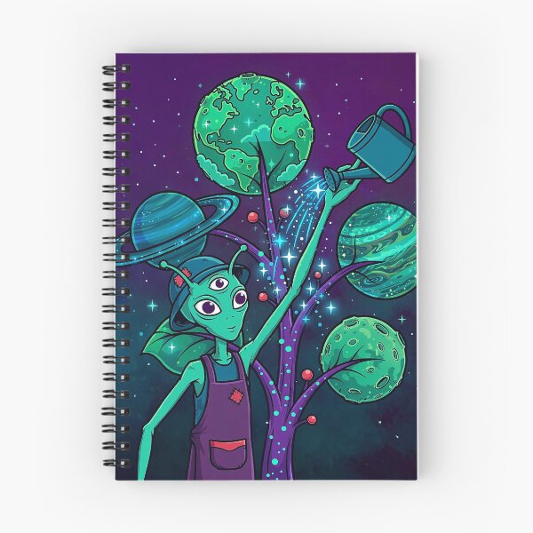 Item preview, Alien Gardener Planet Tree Art designed and sold by Gangster-Design.