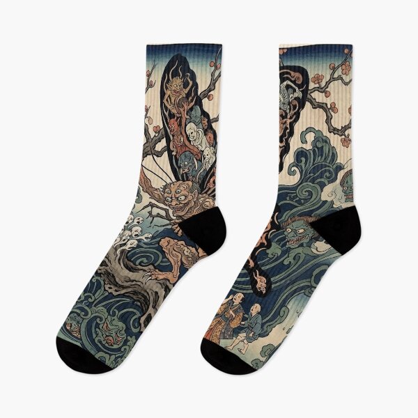 Item preview, Japanese Yokai Butterfly Demon - Ukiyo-e Woodblock Print Style designed and sold by manbou-japan.
