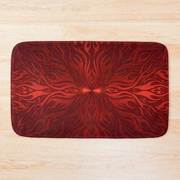 Item preview, Fiery Red Flames Abstract Embossed Metallic Flame Pattern designed and sold by Sybille-Yates.