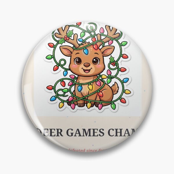 Item preview, Reindeer Games Champion Funny Colorful Christmas Sticker designed and sold by MojoHill.