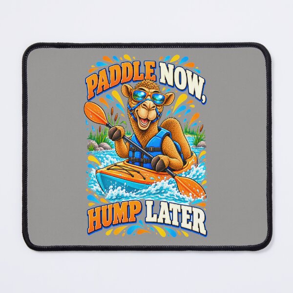 Item preview, Kayaking Camel – Funny Lifestyle and Pets T-Shirt – Funny Camel T-Shirt Animal Graphic Camel T-Shirt designed and sold by Camel & Quirk.