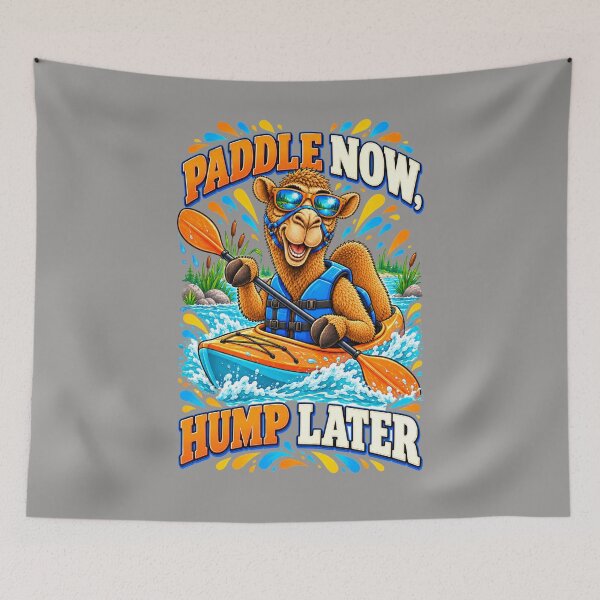 Item preview, Kayaking Camel – Funny Lifestyle and Pets T-Shirt – Funny Camel T-Shirt Animal Graphic Camel T-Shirt designed and sold by Camel & Quirk.
