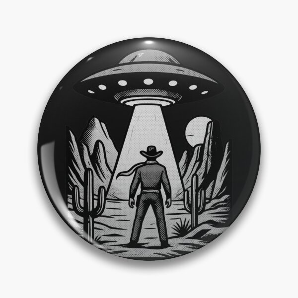 Item preview, UFO Encounter With Cowboy in the Desert designed and sold by erozzz.