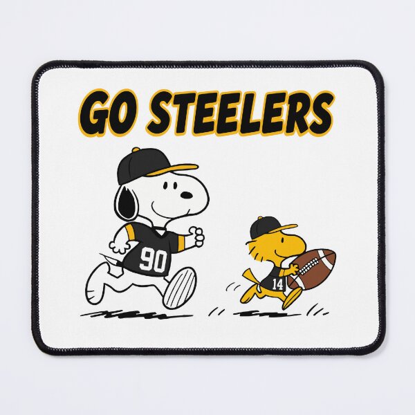 Item preview, Snoopy & Woodstock Pittsburgh Steelers Football Retro F660 designed and sold by GLUVY-THEME.