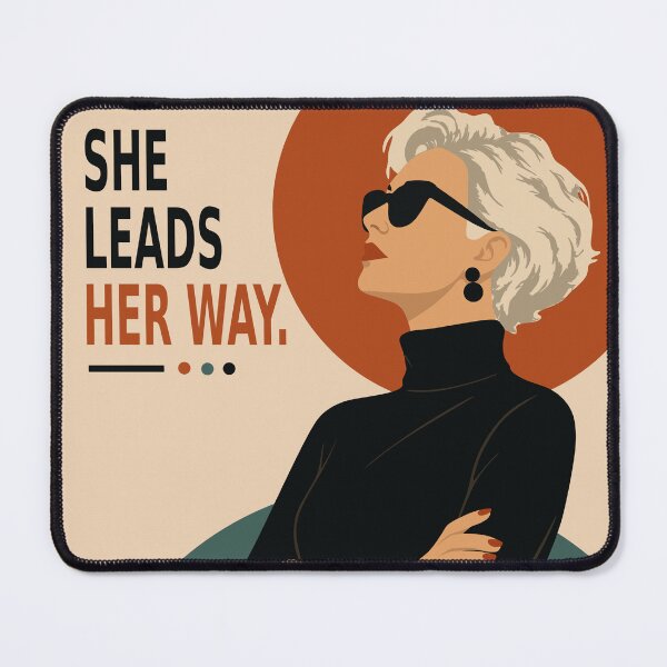 Item preview, Strong Woman Quote Print | Confident Woman Art | Mid Century Modern Art | Empowering Gift for Women designed and sold by Studio pod Burom.