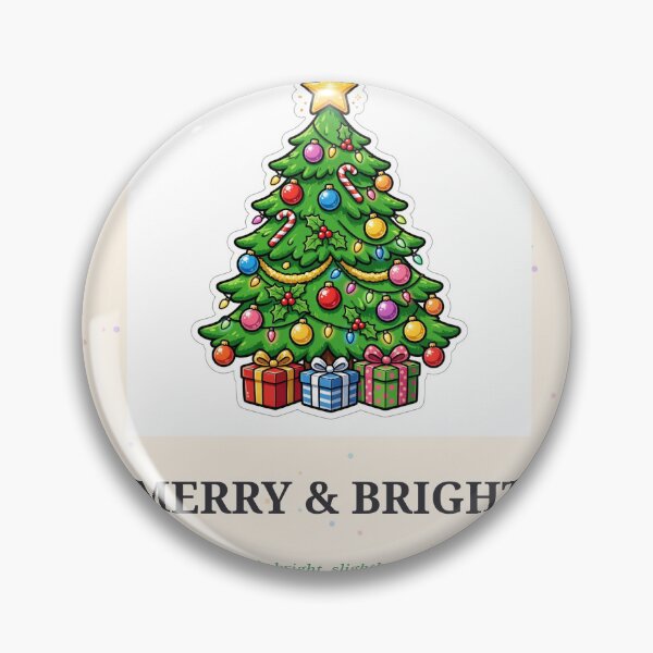 Item preview, Merry and Bright Colorful Christmas Tree Sticker designed and sold by MojoHill.
