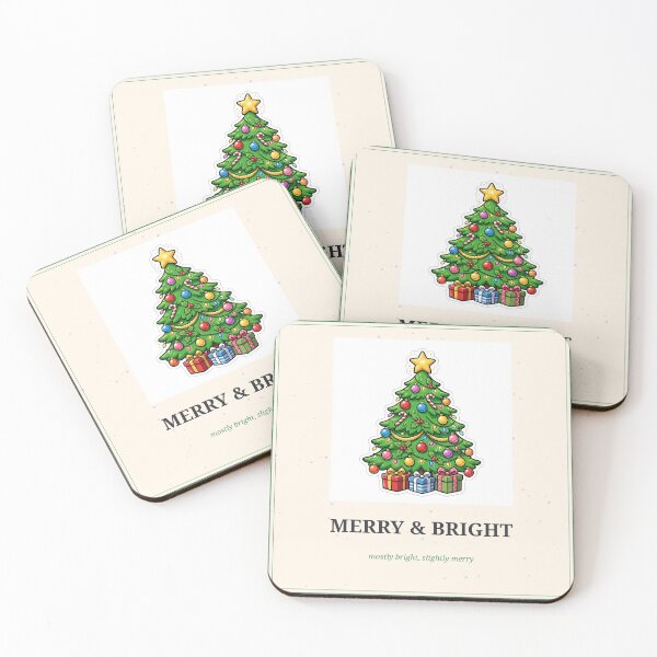 Item preview, Merry and Bright Colorful Christmas Tree Sticker designed and sold by MojoHill.