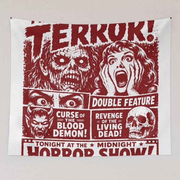 Item preview, Prepare for Terror Vintage Horror Movie Poster designed and sold by CreativeBrains7.