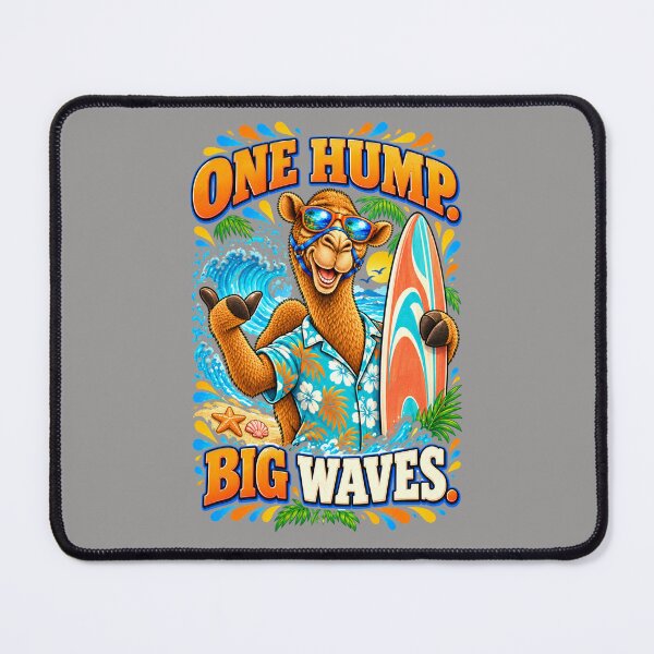 Item preview, One Hump. Big Waves – Funny Lifestyle and Pets T-Shirt – Funny Camel T-Shirt Animal Graphic Camel T-Shirt designed and sold by Camel & Quirk.