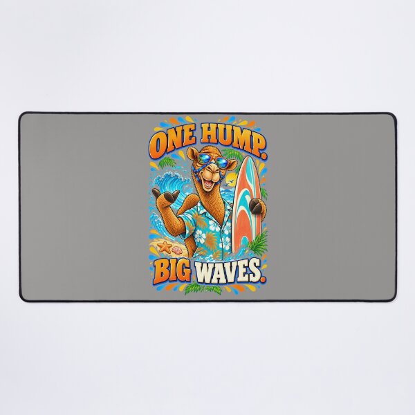 Item preview, One Hump. Big Waves – Funny Lifestyle and Pets T-Shirt – Funny Camel T-Shirt Animal Graphic Camel T-Shirt designed and sold by Camel & Quirk.
