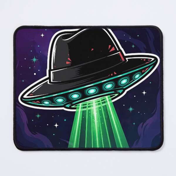 Item preview, Fedora UFO Beam Art designed and sold by Gangster-Design.