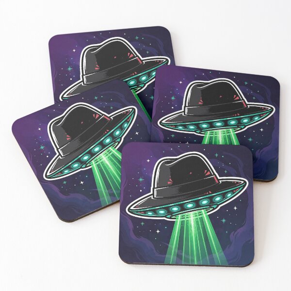 Item preview, Fedora UFO Beam Art designed and sold by Gangster-Design.