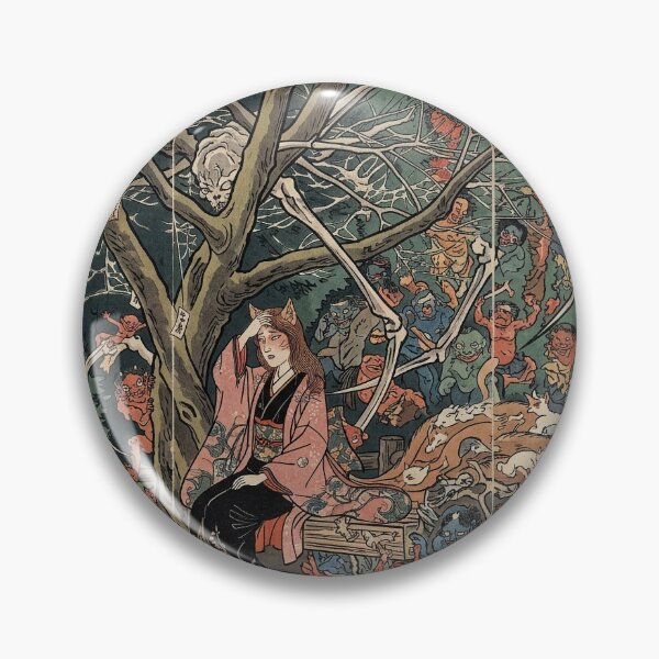 Item preview, Japanese Earth Spider Demon Ukiyo-e Yokai Art designed and sold by manbou-japan.