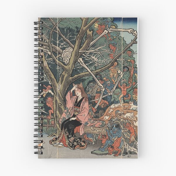 Item preview, Japanese Earth Spider Demon Ukiyo-e Yokai Art designed and sold by manbou-japan.