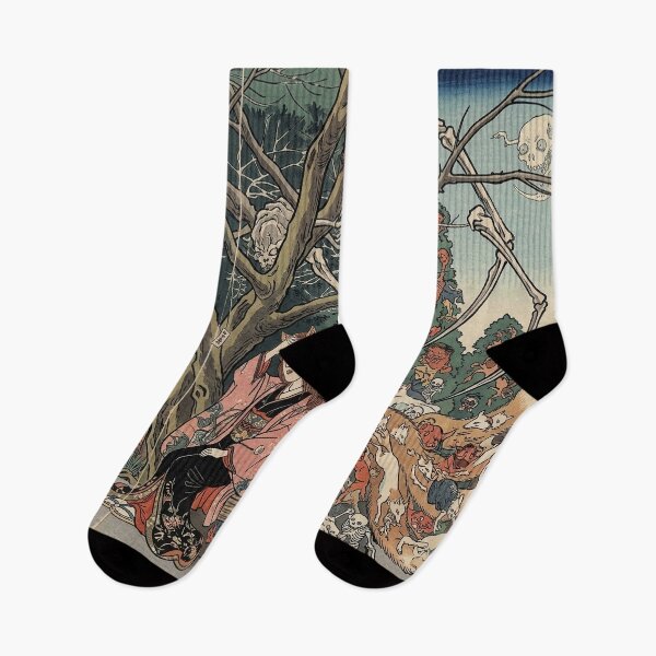 Item preview, Japanese Earth Spider Demon Ukiyo-e Yokai Art designed and sold by manbou-japan.
