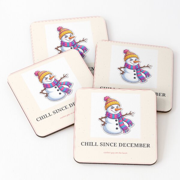 Item preview, Chill Since December Funny Snowman Christmas Sticker designed and sold by MojoHill.