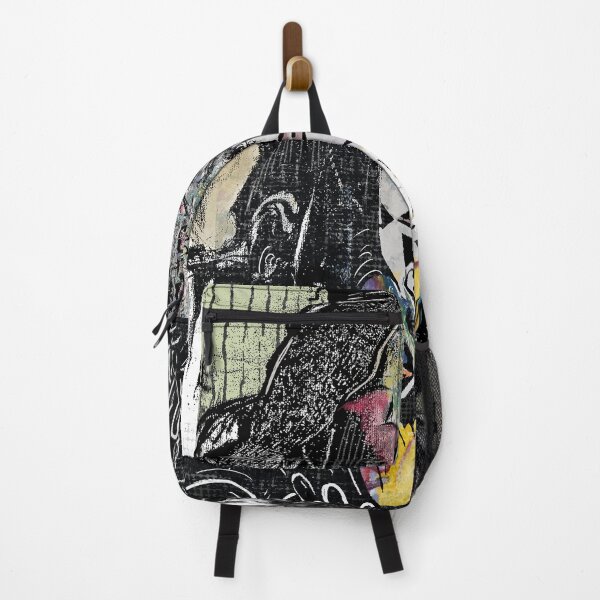Item preview, • Samurai Soul - Colorful Collage and Ink Sketch Pattern designed and sold by adbrotherstudio.