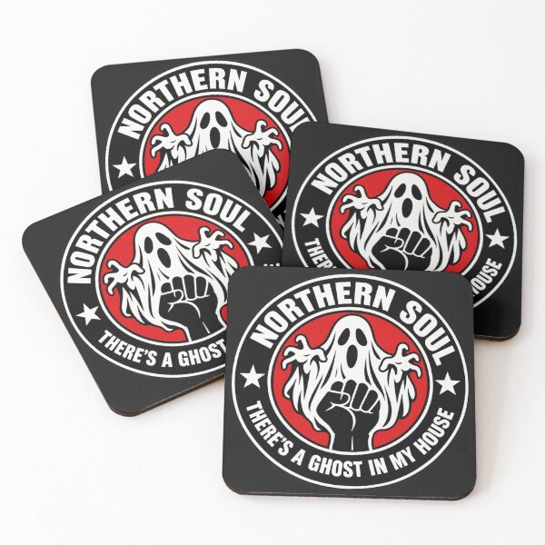 Item preview, Northern Soul Ghost Fist Retro Music Badge designed and sold by Tee-Shirt-Topia.