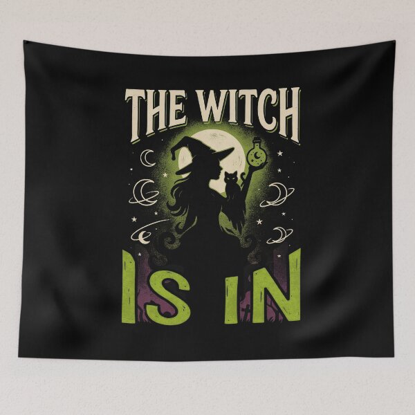 Item preview, The Witch Is In Funny Halloween Costume designed and sold by Say It With Ink.