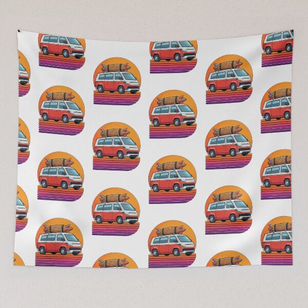 Item preview, Retro Future Surf Van Aesthetic designed and sold by katiecorners.