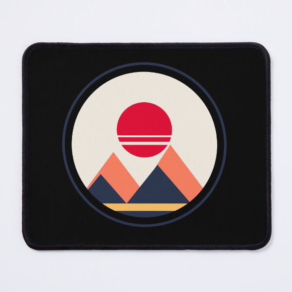 Item preview, Minimalist Geometric Sunrise Mountain Landscape designed and sold by jaissaurabh.