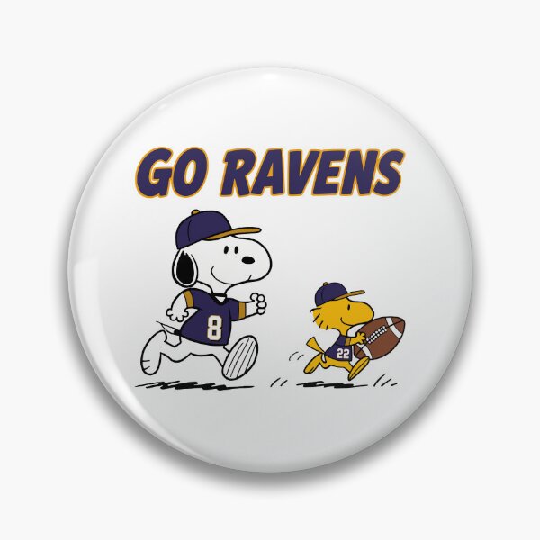Item preview, Snoopy & Woodstock Baltimore Ravens Football Retro F661 designed and sold by GLUVY-THEME.