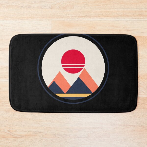 Item preview, Minimalist Geometric Sunrise Mountain Landscape designed and sold by jaissaurabh.