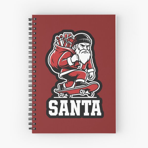 Item preview, Cool Skater Santa Riding Skateboard Christmas Streetwear Graphic designed and sold by KiwiRider.