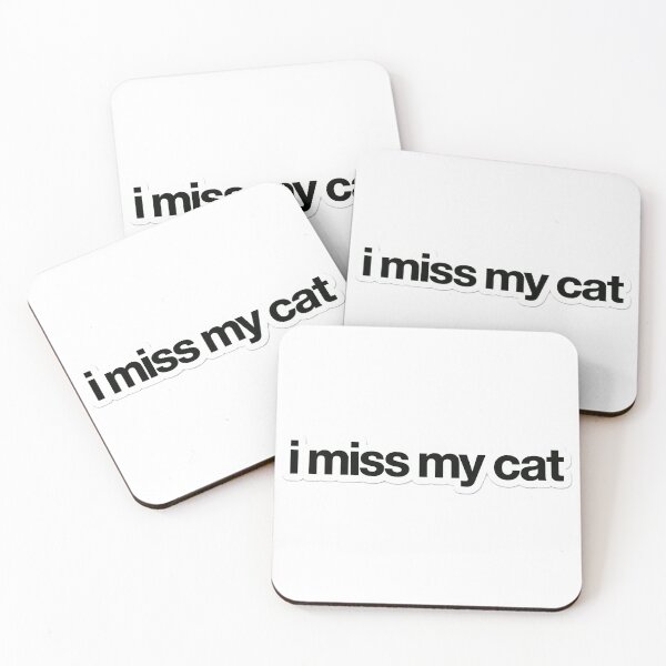 Item preview, I Miss My Cat - Cat Lover Quote designed and sold by PICARDDIGITAL.