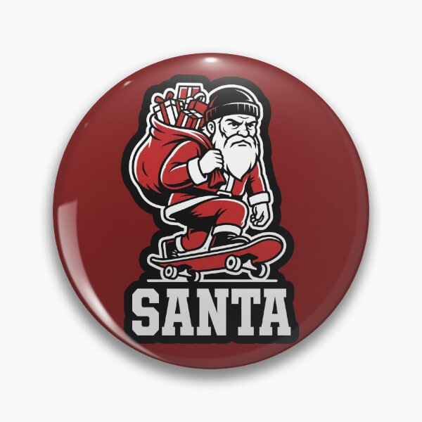 Item preview, Cool Skater Santa Riding Skateboard Christmas Streetwear Graphic designed and sold by KiwiRider.