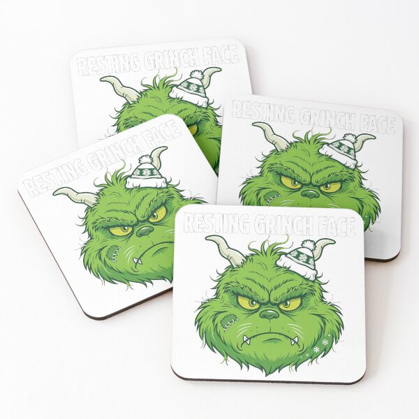 Item preview, "Resting Grinch Face" Funny Christmas T-Shirt | Holiday Tee designed and sold by BellaDiosa.