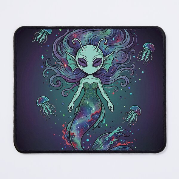 Item preview, Alien Mermaid Galaxy Art designed and sold by Gangster-Design.