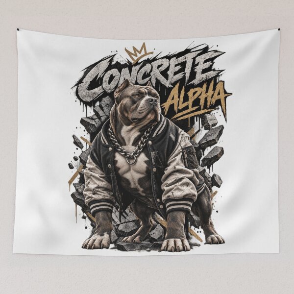 Item preview, Urban Concrete Alpha Pitbull Graffiti Chain Streetwear Apparel designed and sold by Drifka.