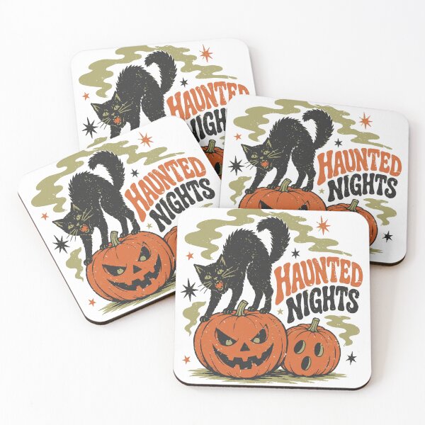 Item preview, Haunted Nights Black Cat Jack O Lantern Halloween designed and sold by CreativeBrains7.