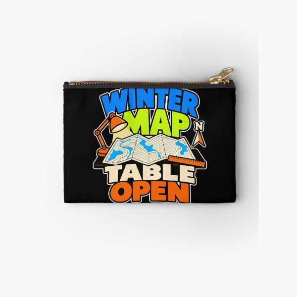 Item preview, Winter Map Table Open Cartographer GIS Humor designed and sold by DreamLayerStudio.