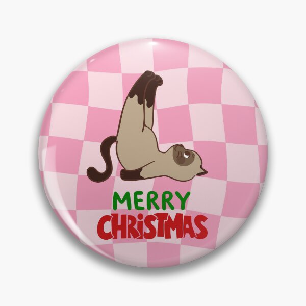 Item preview, Cute Siamese Cat Merry Christmas Holiday Art designed and sold by stormk10.