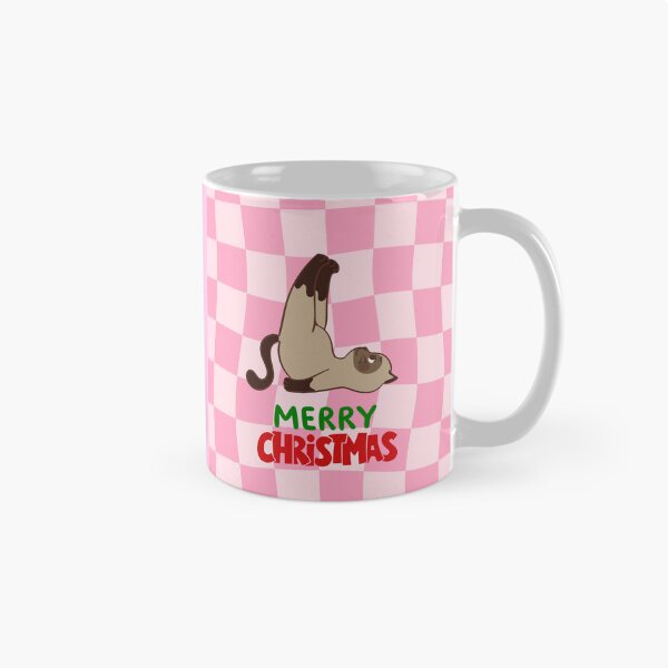 Item preview, Cute Siamese Cat Merry Christmas Holiday Art designed and sold by stormk10.