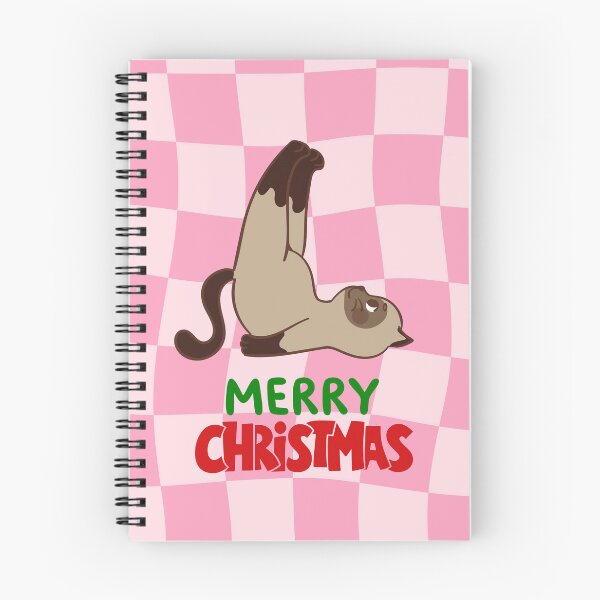 Item preview, Cute Siamese Cat Merry Christmas Holiday Art designed and sold by stormk10.
