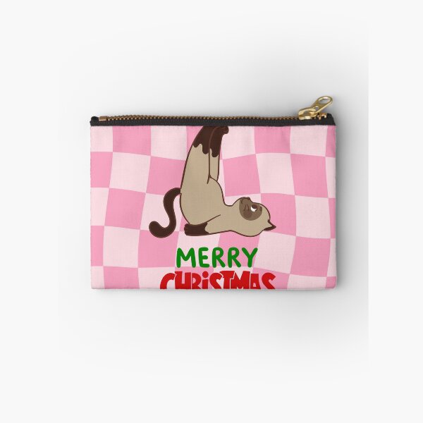 Item preview, Cute Siamese Cat Merry Christmas Holiday Art designed and sold by stormk10.