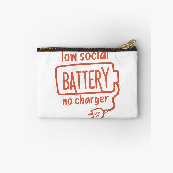 Item preview, Low Social Battery No Charger designed and sold by MindfulMischief.