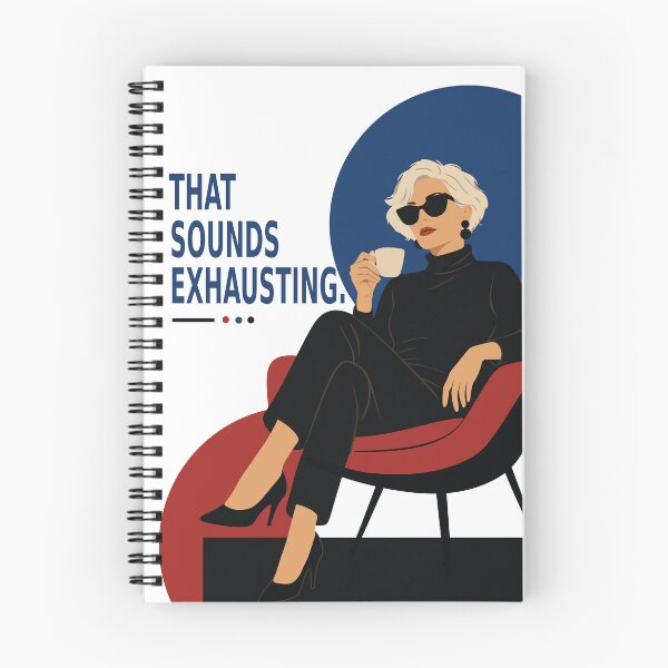 Item preview, That Sounds Exhausting | Funny Woman Quote Print | Sassy Woman Art | Mid Century Modern Art | Gift for Women designed and sold by Studio pod Burom.