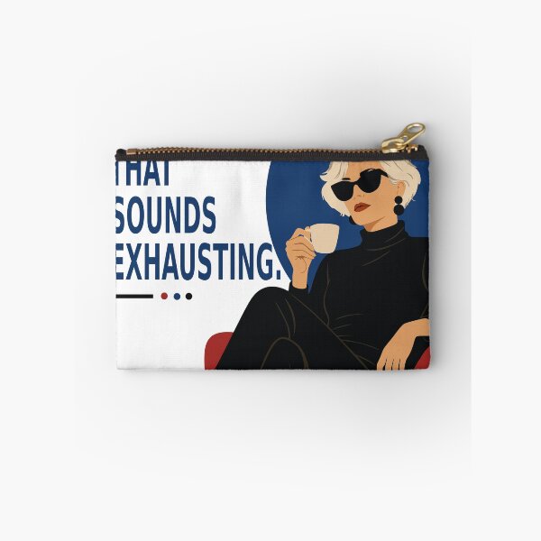 Item preview, That Sounds Exhausting | Funny Woman Quote Print | Sassy Woman Art | Mid Century Modern Art | Gift for Women designed and sold by Studio pod Burom.
