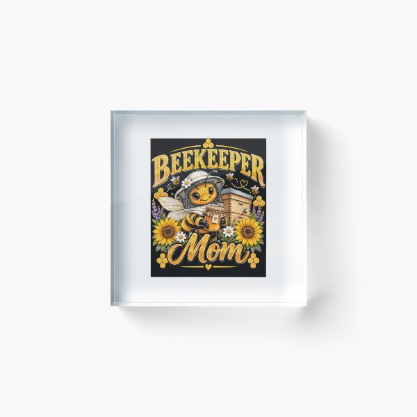 Item preview, Beekeeper Mom – Vintage Honey Bee Beekeeping Design designed and sold by MalickaArt.