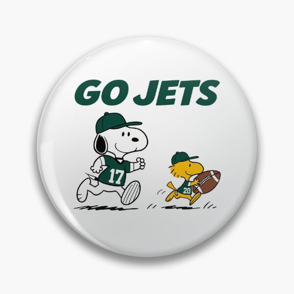 Item preview, Snoopy & Woodstock New York Jets Football Retro F662 designed and sold by GLUVY-THEME.