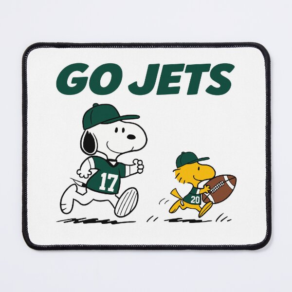 Item preview, Snoopy & Woodstock New York Jets Football Retro F662 designed and sold by GLUVY-THEME.