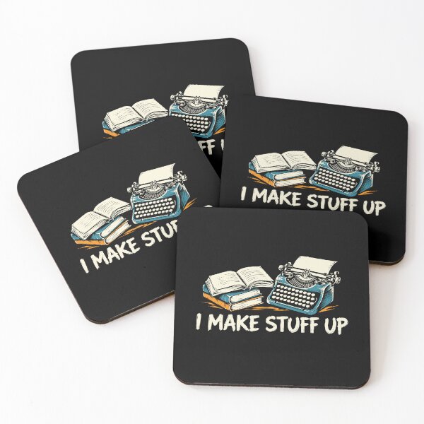 Item preview, I Make Stuff Up Writer Author Novelist Typewriter Book Writing designed and sold by tmerchtrends.