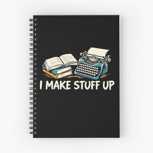 Item preview, I Make Stuff Up Writer Author Novelist Typewriter Book Writing designed and sold by tmerchtrends.