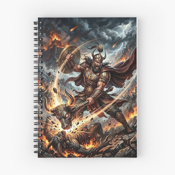 Item preview, Rustam the Persian Hero Battles Demon in Storm designed and sold by Lucid Dream Pixel.
