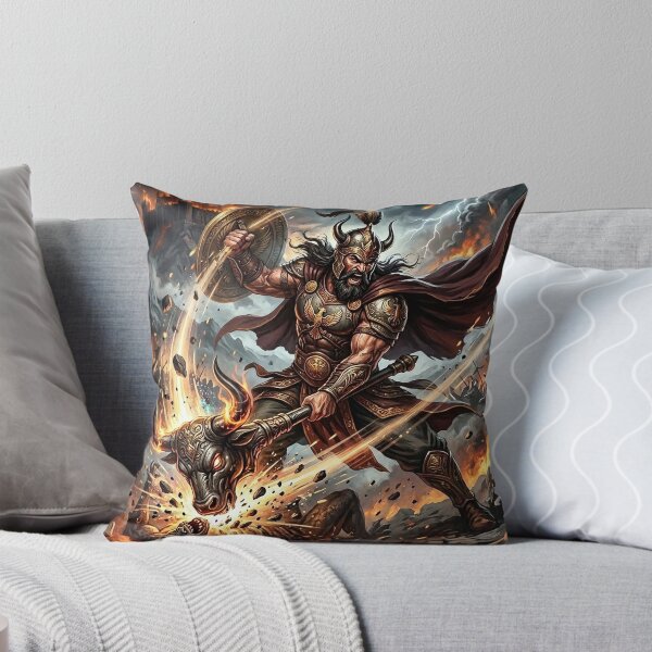 Item preview, Rustam the Persian Hero Battles Demon in Storm designed and sold by Lucid Dream Pixel.